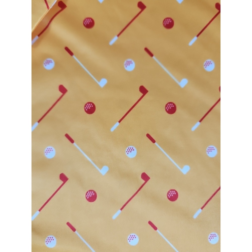 Golf Gentry Performance Polo Golf Shirt Mens 3XL Golf Club/Balls All Over Print - Picture 5 of 7